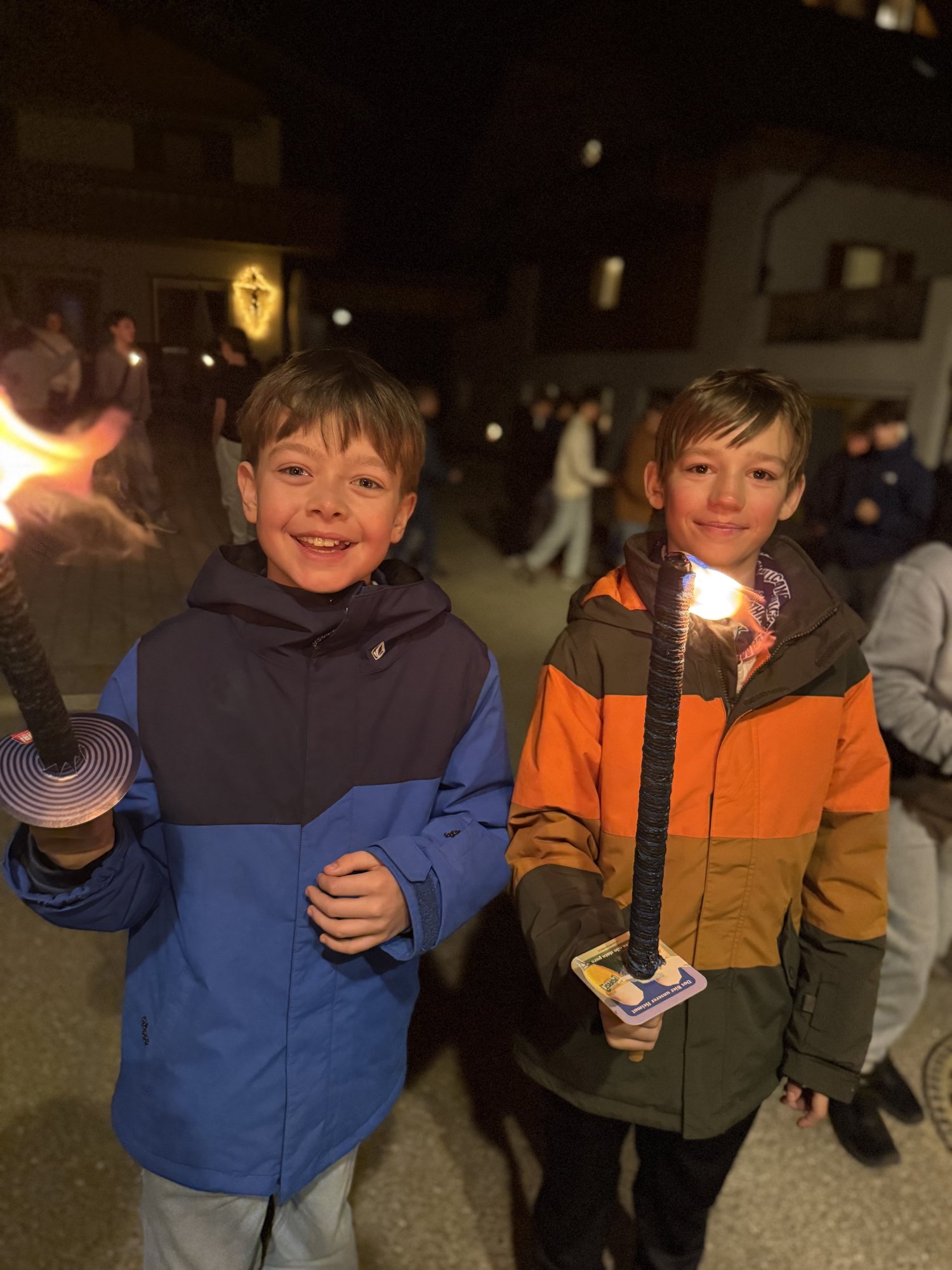 Fakkeltocht tijdens Snow Xperience
